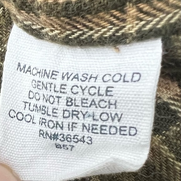 G.H. Bass & Co. Flannel Lined Shirt Jacket | Men's Large | Tan Khaki - Picture 7 of 8